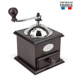 Moulin a cafe manuel Nostalgie Antique bois de hetre teinte Noyer 21 cm